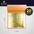 Edible Leaf, 24K – Gold, Cake Decorations
