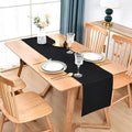 Farmhouse Table Runner Dining Table Runners, 60 Inches – Black