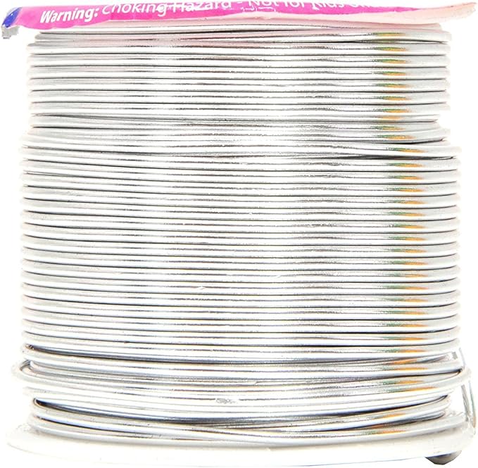 Mandala Crafts 16 Gauge Anodized Aluminum Craft Wire for Jewelry Making – 390 FT Colored Flexible Silver Copper True Blue Black Red Kelly Green Wire - Bendable for Bonsai Armature Crafting Sculpting