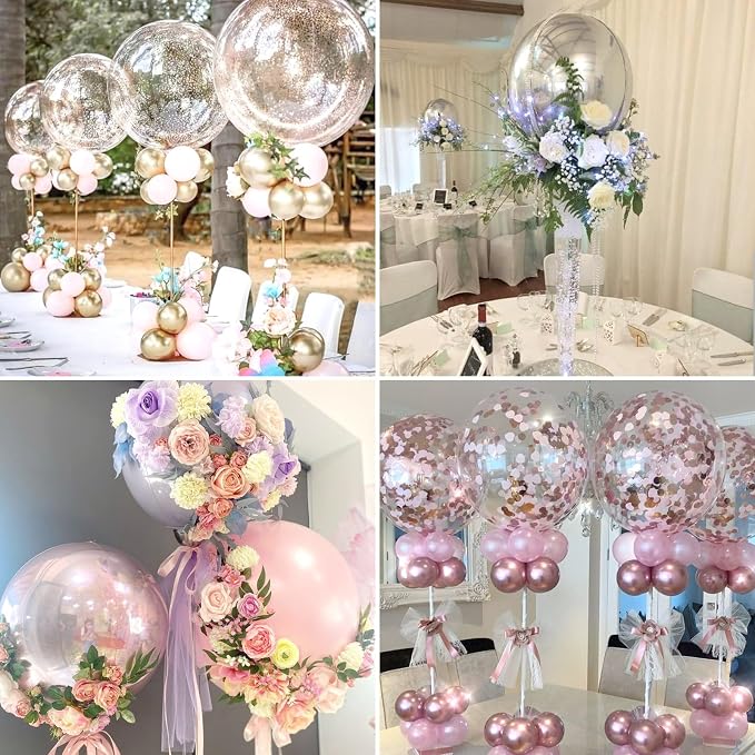 Reusable Acrylic Balloon Stand Kit – Heavy Duty Tabletop Display - Image 6