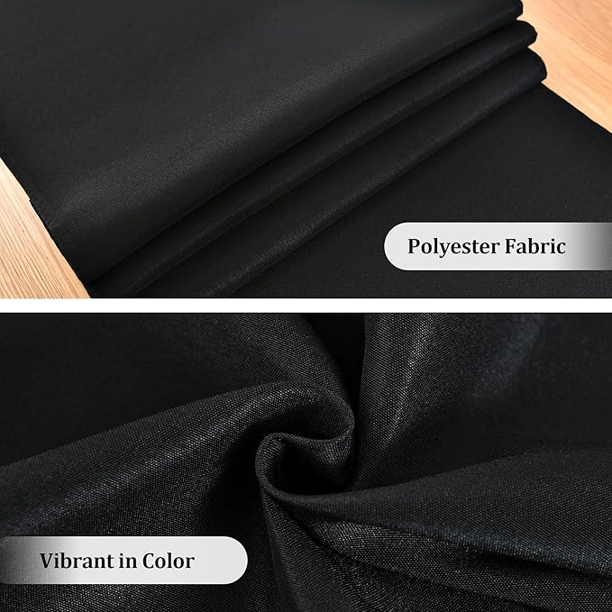 Farmhouse Black Table Runner Small Short Table Runners 36 Inches Coffee Table Runner for Dresser Living Room Bedroom Holiday Party Banquet 12X36 Inch