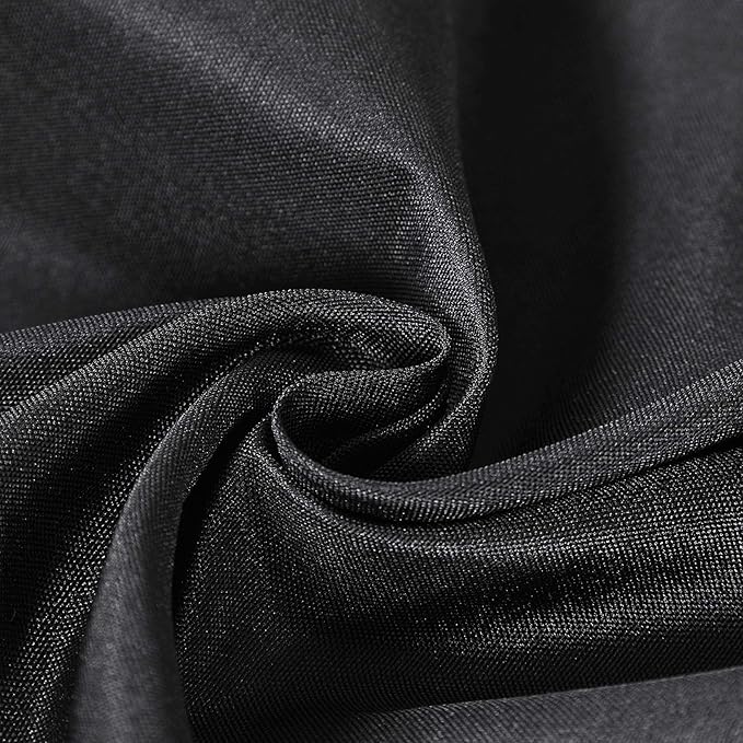Rectangle Tablecloth 60x120 inch Washable Polyester Fabric Table Cloth for Wedding Party Dining Banquet Decoration（60x120, Black）