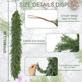 Garland 9 Ft Green Polyethylene Christmas Decor with Ring Hook
