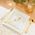 352 Piece Dinnerware Set for 50 Guests – Gold