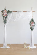 Dusty Rose Artificial Wedding Arch Flowers Kit (Pack of 3), 26Ft