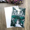 Laser Cut Wedding Invitations Cards with Envelopes, 25PCS, Blank Inner