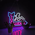 Neon Sign for Wall Décor LED Live Batchroom Changing Room Restroom Neon Lights Girls Art Signs with Dimmer for Man Cave Beer Bar Home Bedroom Hotel Pub Room Decor