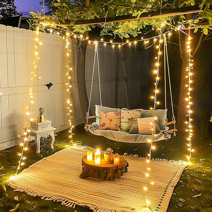 String Lights, 720 LED Warm White, 230 ft Outdoor Christmas Lights