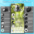 SHCKE Automatic Bubble Machine 10 Holes Bubble Blower, Plug