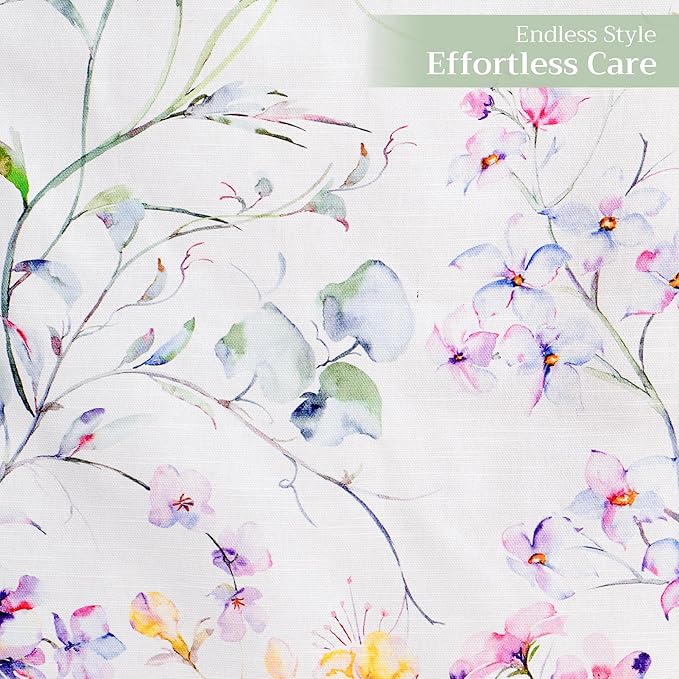 Maison d' Hermine Table Runner 100% Cotton Single Layer Table Runners 108 inches Long Decorative for Home Kitchen Dining Party Wedding Bridal Shower Spring Summer (Summer Floral, 14.50" x 108")