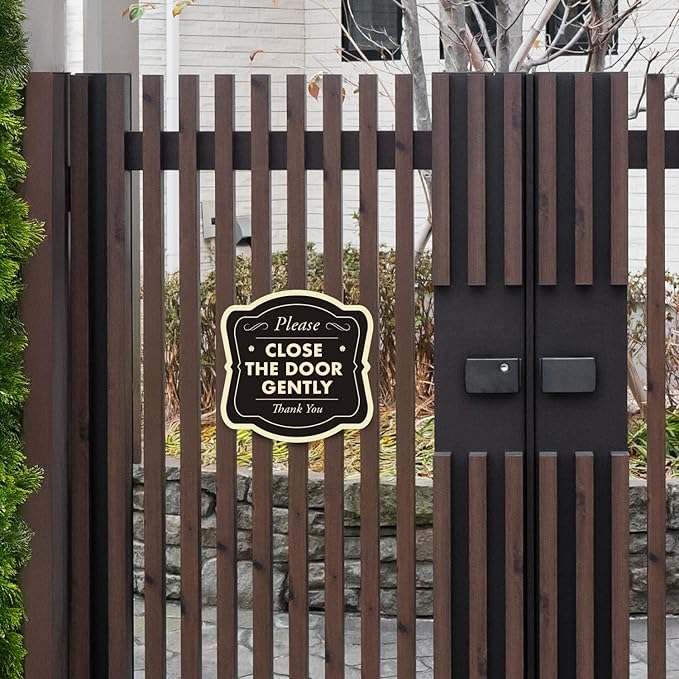 Custom Outdoor Decorative Metal Sign, Personalized Aluminum, Driveway Waterproof Sign, USA Made - Black 12x12