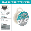 The Beadsmith Wire Elements Craft Wire, Tarnish Resistant