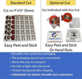 120 Round Custom Personalized Stickers Labels Vinyl Waterproof, 2.5x2.5