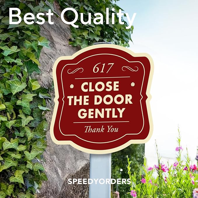 Custom Decorative Outdoor Metal Sign - Personalized Aluminum, Customized Driveway Sign, Waterproof, Design 3 Red Brick 18x18 In