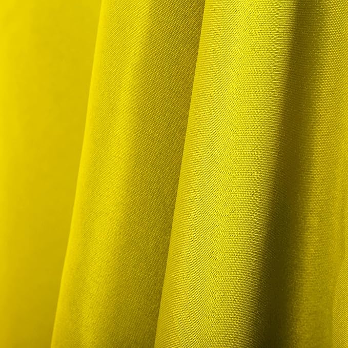 Ascoza 2pack 60x120 Inch Yellow Rectangular Tablecloth 6 Feet Table Cloth in Polyester Fabric for Wedding/Banquet/Restaurant/Parties