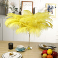 Big Ostrich Feathers – Yellow, Wedding, 10pcs 16-18 Inch for Vase