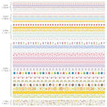32 Rolls Colorful Cute Floral Writable Washi Tape Set