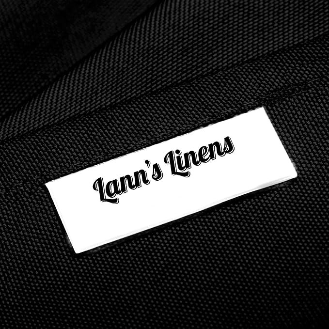 Black Round Polyester Tablecloths, 120-Inch, Pack of 10