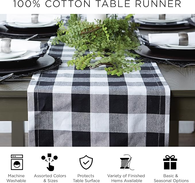DII Woven Basic Tabletop Collection, Chevron Table Runner, 15x108, Honey Gold