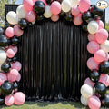 10x10 ft Wrinkle Free Black Sequin Backdrop Curtain for Parties,Thick Not Fall Glitter Wedding Drapes Backdrop,2 Panels 5x10ft Shimmer Photo Wall Back Drop Cloth for Birthday Photography Background