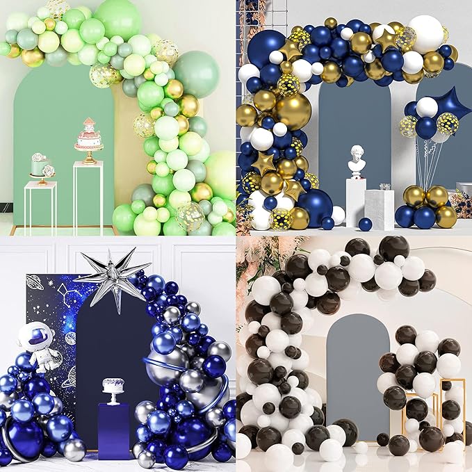 Wedding Arch Covers Arch Backdrop Cover Arch Stand Covers 7.2FT 6FT Set of 2 Arch Cover Spandex Fabric Stretchy Backdrop for Wedding Birthday Party Decoration Baby Shower (Dusty Blue)