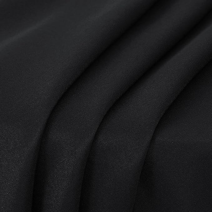 Round Tablecloths, Black, 8 Pack, 90 Inch Polyester
