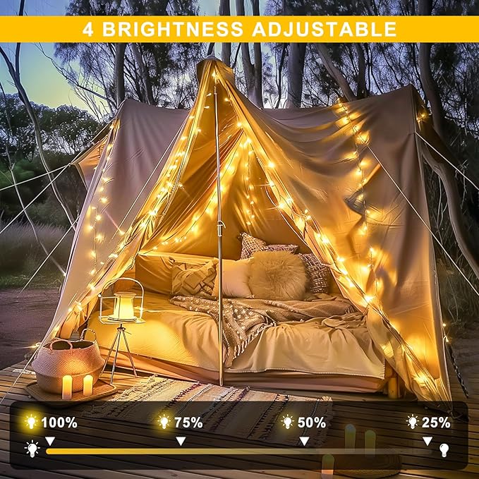 String Lights, 720 LED Warm White, 230 ft Outdoor Christmas Lights
