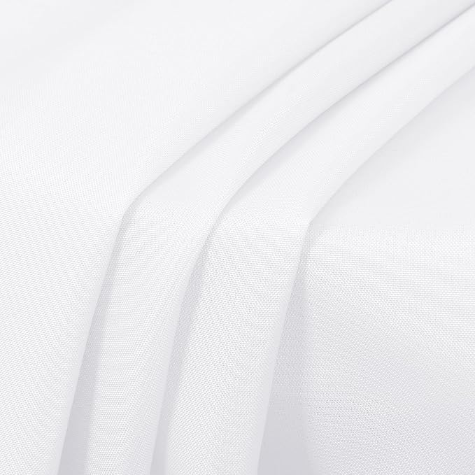 Tablecloths: 6 Pack 90 Inch Round White Polyester Party Table Covers