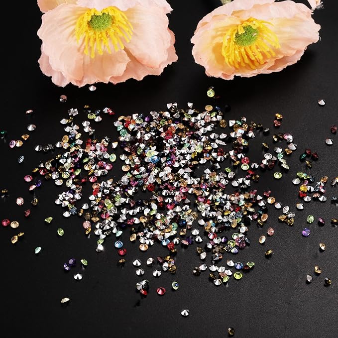 PATIKIL 14000Pcs Wedding Table Scatter Confetti Crystals 3mm Acrylic Diamonds Vase Fillers Gems for Table Centerpiece Decorations Bridal Shower Party, Clear AB