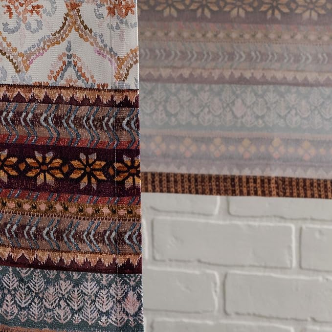 Maison d' Hermine Table Runner 100% Cotton Single Layer Table Runners 90 inches Long for Thanksgiving Christmas Decorations Home Kitchen Dining Party Wedding (Fair Isle, 14.5" x 90")