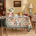 Patdrea Designer Vintage Rectangle Table Cloth – Linen, Framhouse Oranges