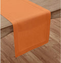 Pumpkin Table Runner Long, 72 Inches – Linen, 100% Pure Linen Hemstitch