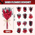 12/ Charming Dried Flowers Bouquet for Vase Various Dried, 24 PCS