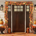 Fall Maple Leaf Garland 6 Ft Artificial Vine with Pumpkins