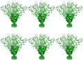 6 Pack Star Table Centerpieces for Party, Birthday Table Decorations for Kids Adults, Party Centerpieces for Tables for Wedding Baby Shower Graduation Holiday Event (Green)