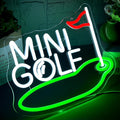 Mini Golf Neon Sign for Wall Decor Golf Neon Light for Man Cave