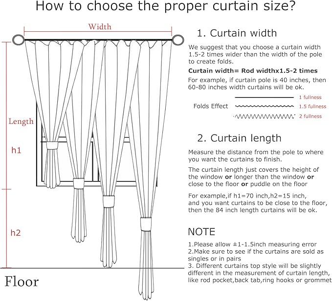 Vision Home Light Pink Pinch Pleated Semi Sheer Curtains Textured Linen Blended Light Filtering Window Curtains 84 inch for Living Room Bedroom Patio Pinch Pleat Drapes with Hooks 1 Panel 60" Wx84 L