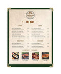Goodsmart Restaurant Menu Covers, 25 Pack, Green