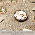 Jute Table Runner, 13x36 Inch – Natural, Vintage Boho Rustic Table