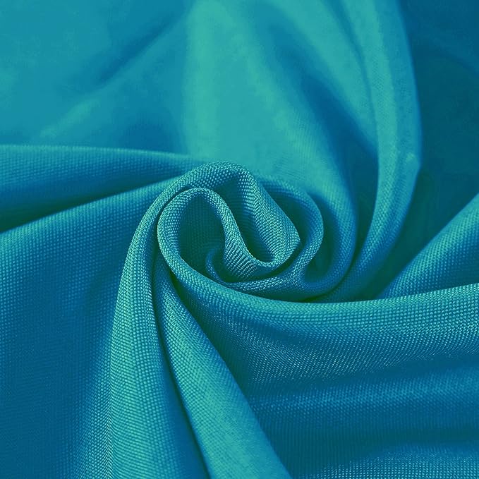 Rectangle Tablecloth 60x120 inch Washable Polyester Fabric Table Cloth for Wedding Party Dining Banquet Decoration（60x120, Caribbean Blue）
