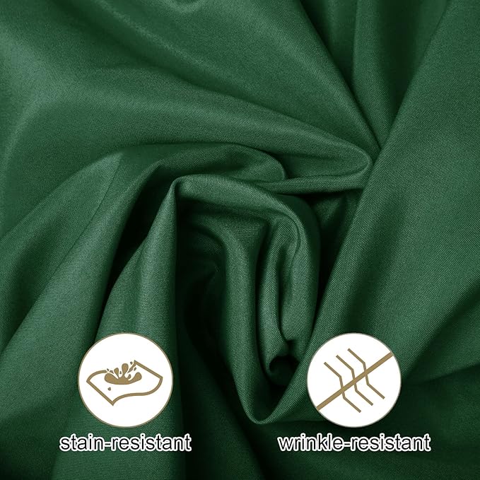 Ascoza 2pack 90x156 Inch Hunter Rectangular Tablecloth 6 Feet Table Cloth in Polyester Fabric for Wedding/Banquet/Restaurant/Parties