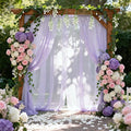 Wedding Arch Draping Fabric Sheer Chiffon Outdoor, 29" X 18 FT – Lavender