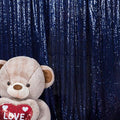 JYFLZQ Navy Blue Sequin Backdrop Curtains 4ft x 6.5ft 1 Panel Glitter Photo Booth Backdrops Sparkly Photography Background Drapes for Parties Wedding Bridal Showers