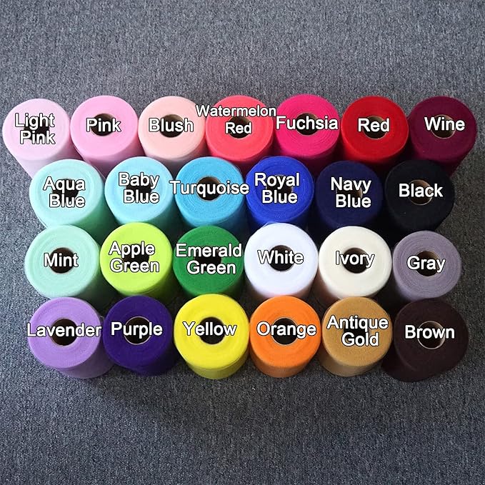 Turquoise Tulle Fabric Roll 6 Inch X 300 FT (100 Yards) Matte Tulle Ribbon Netting Mesh Spool for DIY Tutu Skirt Wedding Bow Gift Wrapping Baby Shower Christmas Party Halloween Decorations