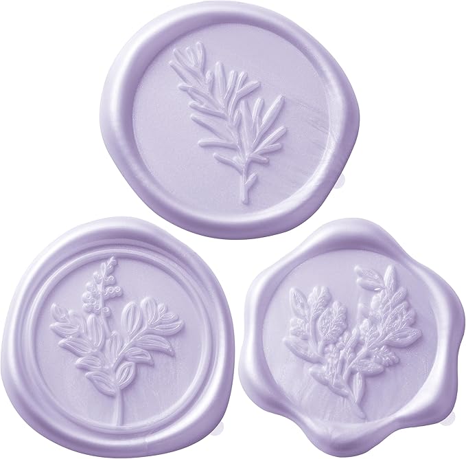 Wax Seal Stickers (60 Pcs, 3 Designs in 1 Pack) Premium Envelope Seal Stickers for Wedding Invitation Envelopes, Adhesive Wax Seals, Perfect for Seating Chart, Gift Wrapping