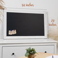 Magnetic Boards for Walls, 20" X 30" Rustic White Wood Frame