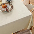 Linen Cottton Table Cloth Rectangle Tablecloth Waterproof – Natural