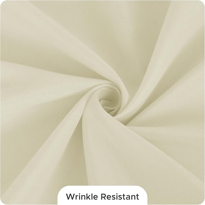 Fitable 8 Pack Table Cloth Rectangle Table: Stain and Wrinkle Resistant Tablecloth Rectangular, Washable Polyester Tablecloths for Wedding Party Dining Banquet Event Catering(Ivory, 70x108 Inch)