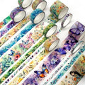 20 Rolls Washi Tape Set, Floral Butterfly Decorative Masking Tape