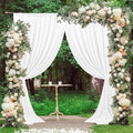 Backdrop Curtain for Parties Wedding Decor, 10 Feet X 10 Feet – White